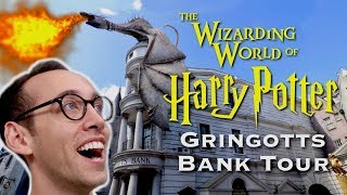 HARRY POTTER GRINGOTTS BANK TOUR  WIZARDING WORLD AT UNIVERSAL STUDIOS ORLANDO FLORIDA [upl. by Lenrad]