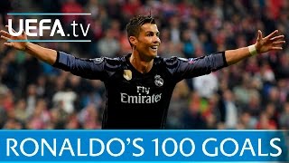 Cristiano Ronaldo  Watch all of his 100 European goals [upl. by Azzil]