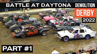 Battle At Daytona Beach  Demolition Derby 2022 [upl. by Nehtan680]