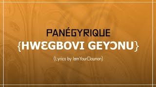 HWƐGBOVI GEYƆNU  SADONÙ PANÉGYRIQUE HOUÈGBONOU SADONOU [upl. by Glinys299]