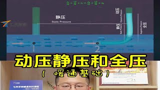 动压静压和全压的关系动压和静压的转化伯努利方程流体力学毕托管 七天暖通 暖通知识 暖通培训 [upl. by Ivan]