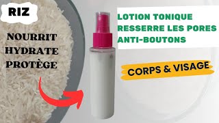 Lotion à leau de riz pour le visage  Antiâge et éclaircissante skincare lotion [upl. by Yra]