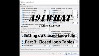 MegaSquirt TunerStudio Closed Loop Idle Tuning part3 [upl. by Reinaldos]