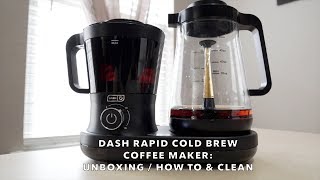 Dash Rapid Cold Brew Coffee Maker Unboxing [upl. by Atnohsal291]