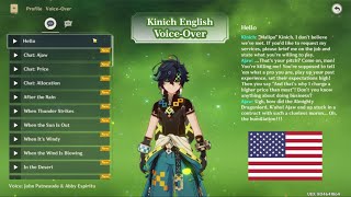 Kinich amp Ajaw English Voice Lines by John Patneaude amp Abby Espiritu  Genshin Impact 50 [upl. by Nodnarb]