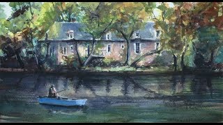 Old house along the river Mayenne [upl. by Iretak]