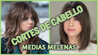 Cortes de cabello para MEDIAS MELENAS modernos y FAVORECEDORES [upl. by Ahselyt]