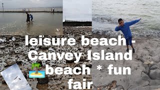 Canvey island 🏝beach ⛱  fun fair [upl. by Idaf114]