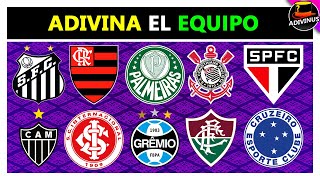 ADIVINA EL EQUIPO DE FUTBOL BRASILEÑO  ADIVINA EL ESCUDO DE FUTBOL LIGA BRASILEÑA  QUIZ BRASIL [upl. by Laumas374]