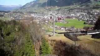 Kitzbühel Hahnenkamm Tyrol Austria Lift up mountain Bahn Bergfahrt Ski Paradiese Hahnenkamm Race K [upl. by Edasalof]