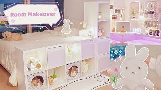 Room Makeover 🌸✨ ikea amazon pinterest minimalist aesthetic desk setup stationery organization [upl. by Wilser]