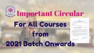 JNTUAIMPORTANT CIRCULAR FOR ALL COURSES FROM 20212024 and forther [upl. by Eiramanna]