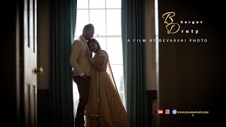 BhargavDruty  Reception Highlights  Gujarati Indian Wedding  Cinematic Highlights 2022 [upl. by Thecla15]