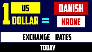 1 USD to DKK Dollar to Danish Krone Exchange Rates Today 13 JUNE 2024 [upl. by Barbarese996]