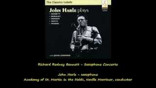 Richard Rodney Bennett  Saxophone concerto 1st amp 2nd movements 12 [upl. by Nogam]