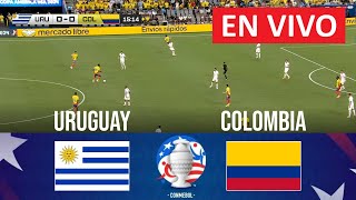 🔴 EN VIVO Uruguay vs Colombia  Copa América 2024  SEMIFINAL  Partido en vivo hoy [upl. by Aiek]