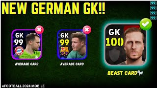 O Baumann  NEWLY ADDED GERMAN GOALIE☠️💥  Best Goalkeeper Efootball 24  Efootball 2024 Mobile [upl. by Yrrep794]