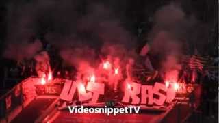 Pyro amp Choreo Fortuna Düsseldorf  VFL Wolfsburg Fortuna vs Wolfsburg 14 1Bundesliga [upl. by Ettelocin996]