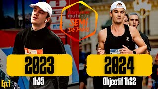 OBJECTIF 1h22  Prépa SemiMarathon de Paris Ep1 [upl. by Assilaj227]