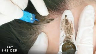 Hairline Microblading Gives The Appearance of Fuller Hair [upl. by Oilime]