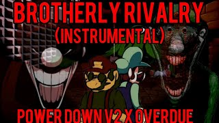 Brotherly Rivalry Instrumental  Powerdown V2 X Overdue  FNF Mario Madness Mashup [upl. by Leehar500]