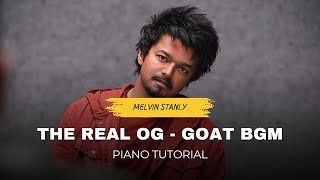 The Real OG BGM Piano  GOAT  Vijay  Yuvan  Venkat Prabhu  Piano Tutorial [upl. by Sacrod]