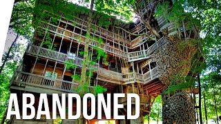 Exploring WORLDS LARGEST TREEHOUSE Abandoned [upl. by Welcher]