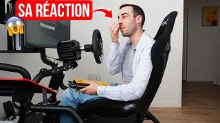 Il nétait pas au courant Je lui offre un setup SIMRACING [upl. by Salamanca536]