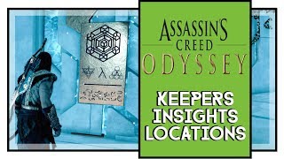 Assassins Creed Odyssey All Keepers Insights Locations Fate of Atlantis DLC [upl. by Cornia]