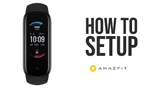 Amazfit Band 5  How to PairConnectSetup to Smartphone [upl. by Urias878]