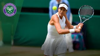 Garbiñe Muguruza v Magdalena Rybarikova highlights  Wimbledon 2017 semifinal [upl. by Onoitna]