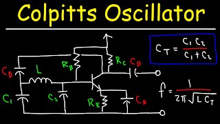 Colpitts Oscillator NPN Transistor Circuit [upl. by Nnylyam]