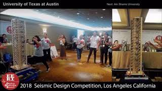 2018 EERI Seismic Design Competition UT Austin [upl. by Langill]