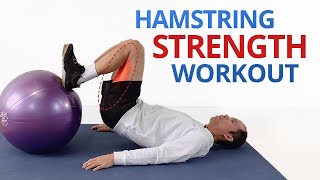 5 Exercise Hamstring Workout for Full Range Strengthening [upl. by Enidualc]