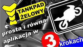 Jak przykleić tankpad na bak motocykla How to install tank pad on motorcycle Apply tank protector [upl. by Brigid]