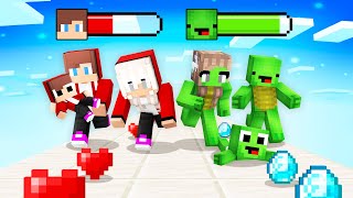 JJ and Mikey Family Giant Rush  Maizen Minecraft Animation [upl. by Esac]