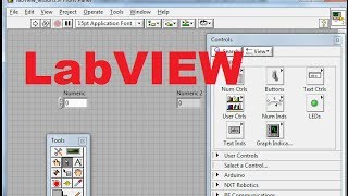 Beginners LabVIEW Tutorial 2 Creating First LabVIEW Program [upl. by Ilenna818]