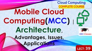 L39 Mobile Cloud ComputingMCC  Architecture Advantages Issues Applications  Cloud Computing [upl. by Ocsic]