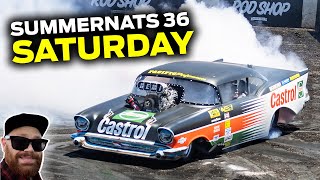 Summernats 36 Saturday  Burnout Finals Supercruise amp MORE [upl. by Yecnahc]