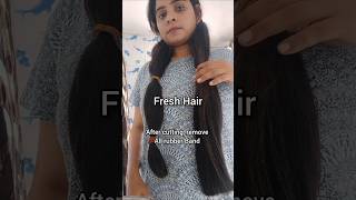 How To Cut Ur Own Long Hair At Home 💇‍♀️youtube shorts Hair haircut haircare [upl. by Chellman950]