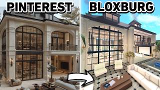 BUILDING A PINTEREST HOUSE IN BLOXBURG [upl. by Nivat]