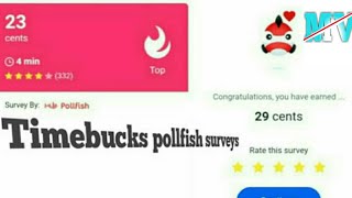 How to Qualify Pollfish surveys and Complete TIMEBUCKS Surveys [upl. by Llirret896]