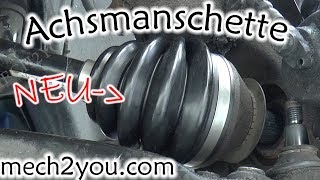 🛠️ Achsmanschette einbauen Skoda VW Seat Audi Teil 2  Achsmanschette gerissen  DIY Auto [upl. by Ehtyaf]