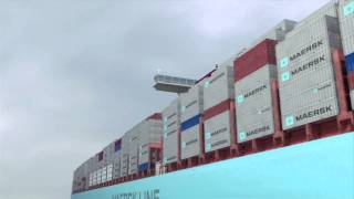 Maersks new 18000teu ships [upl. by Petulia299]