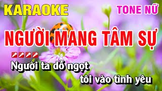 Karaoke Người Mang Tâm Sự Tone Nữ Nhạc Sống  Nguyễn Linh [upl. by Sophronia]