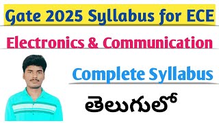 ECE syllabus for gate 2025  Gate 2025 ECE Syllabus [upl. by Robinet140]