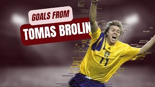 A few career goals from Tomas Brolin [upl. by Negyam]