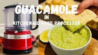 How to make guacamole in KitchenAid Mini Food Processor  Guacamole Recipe  DeSK How2 [upl. by Eineg]