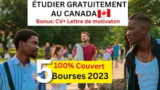 Comment étudier au Canada gratuitement SANS ARGENT Bourses offertes aux étudiants internationaux [upl. by Helaine]