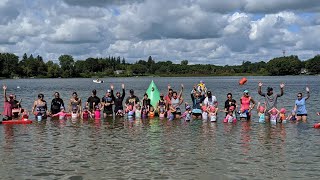 MSC Kids of Steel Triathlon Lakeside 2019 Highlights [upl. by Powel]